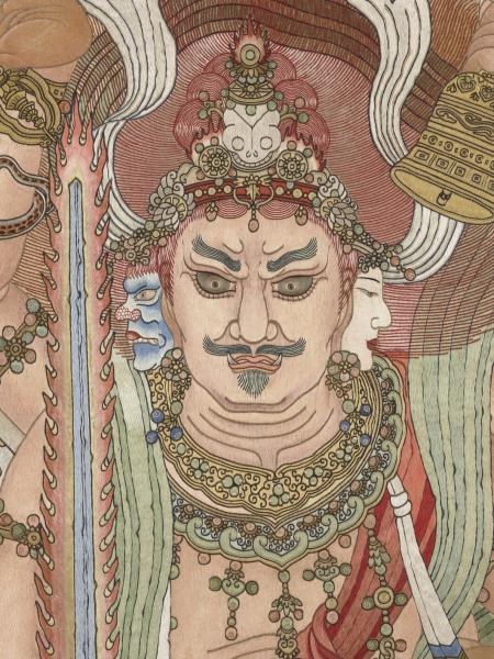 清繡線佛像（十）大輪明王　軸