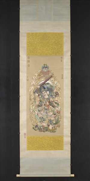 清繡線佛像（十一）明王　軸