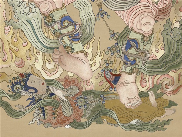 清繡線佛像（十一）明王　軸