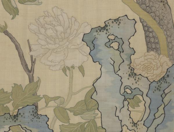 清乾隆緙絲花鳥宮屏　軸