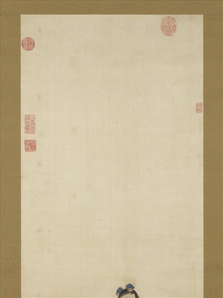 清乾隆粵繡仙童獻壽　軸