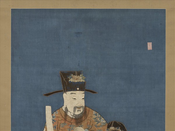 清乾隆繡三星圖　軸