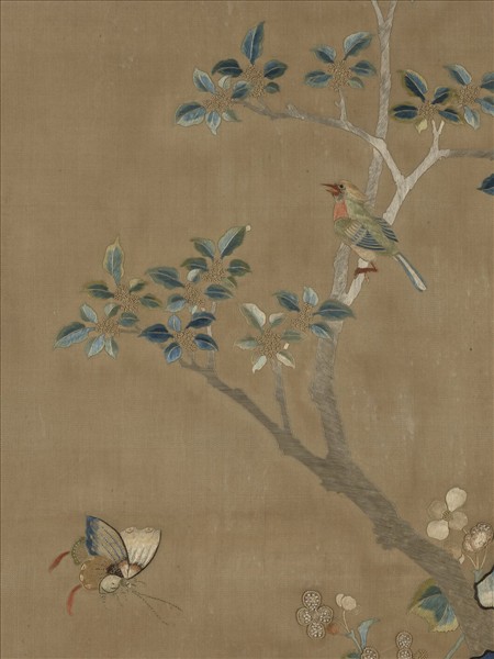 清顧繡桂子天香圖　軸