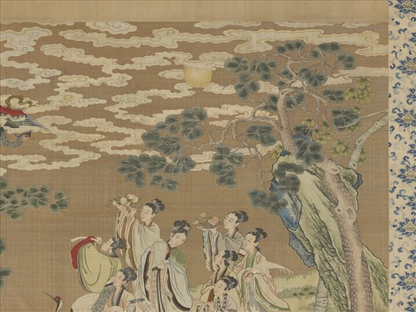 清緙絲群仙祝壽　軸