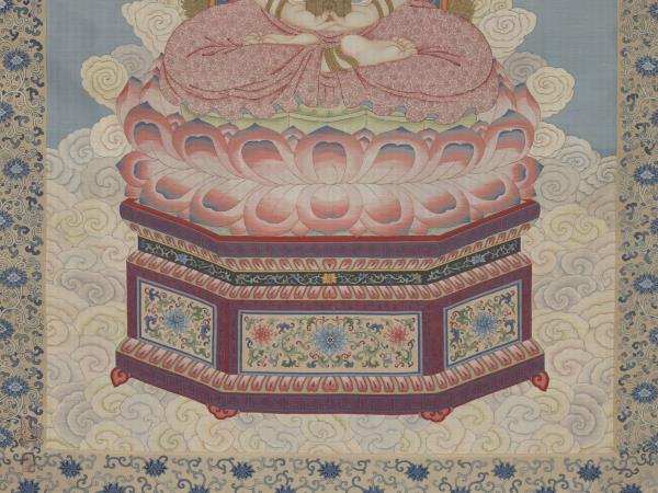 清緙絲無量壽佛　軸