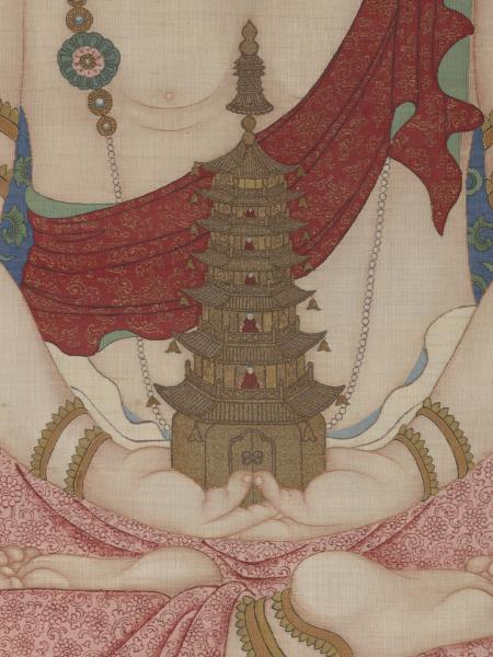 清緙絲無量壽佛　軸