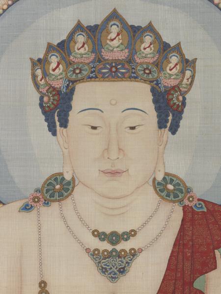 清緙絲無量壽佛　軸