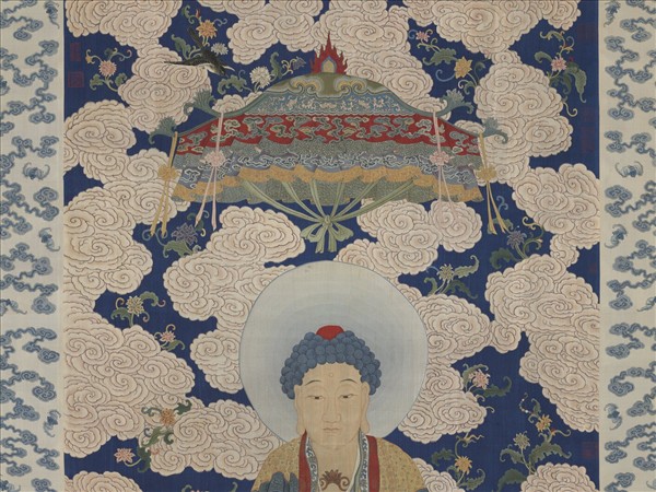 清緙絲無量壽佛　軸