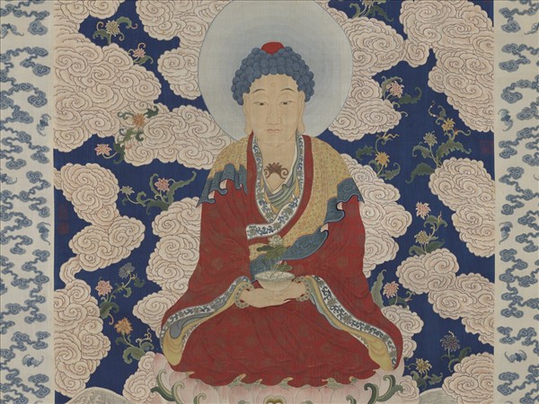 清緙絲無量壽佛　軸