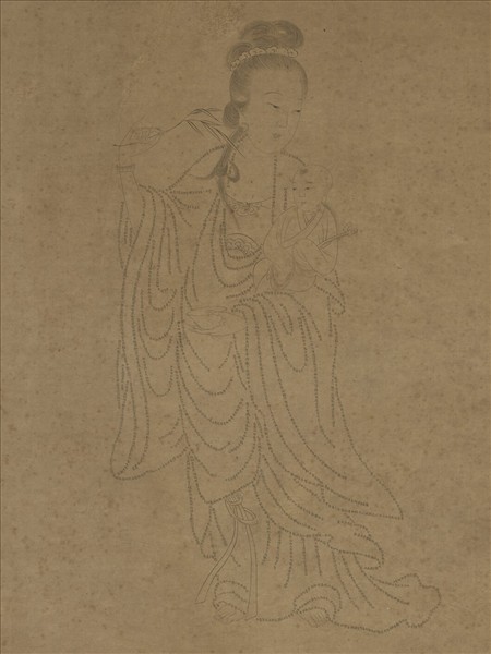 明人畫觀世音菩薩普門品經像　軸