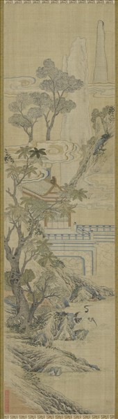 清乾隆緙絲山水掛屏（一）　軸