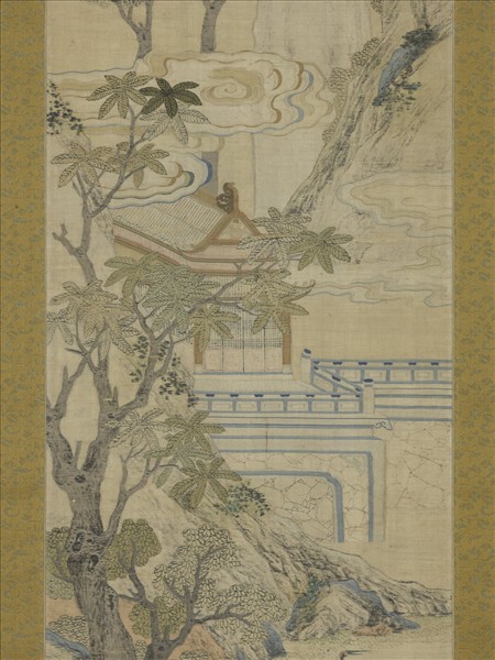 清乾隆緙絲山水掛屏（一）　軸