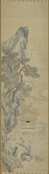 清乾隆緙絲山水掛屏（二）　軸