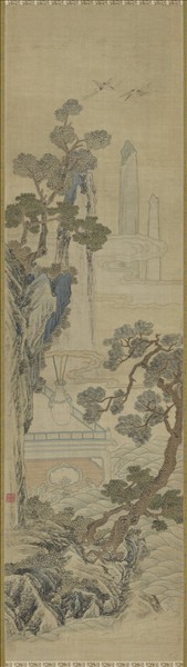 清乾隆緙絲山水掛屏（三）　軸