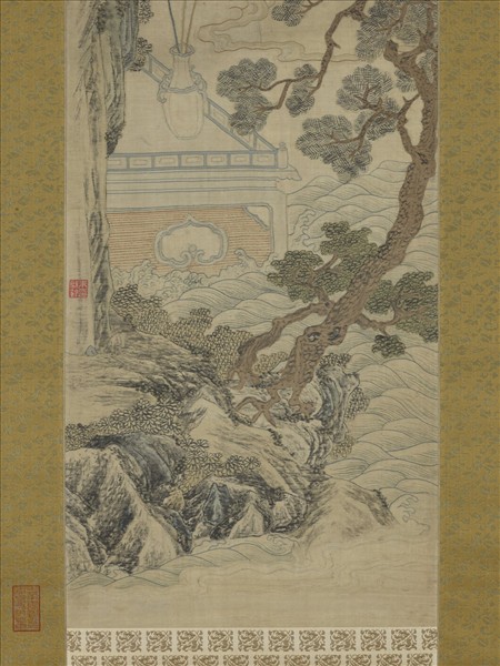 清乾隆緙絲山水掛屏（三）　軸