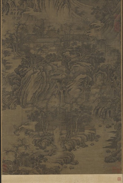 宋人秋山圖　軸