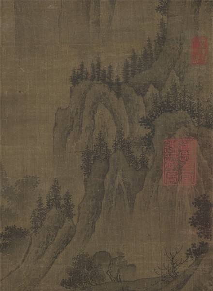 宋人秋山圖　軸