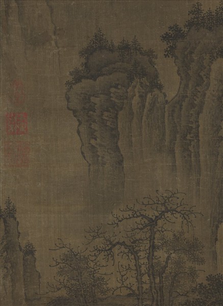 宋人秋山圖　軸