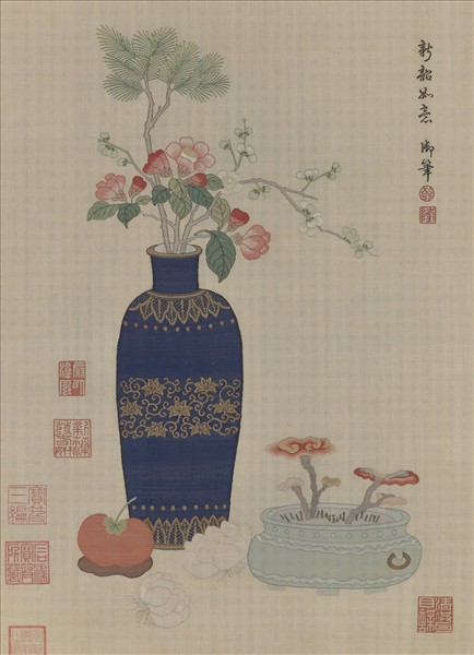 清御筆緙絲新韶如意　軸