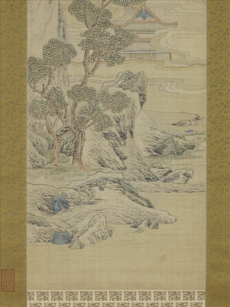 清乾隆緙絲山水掛屏（四）　軸