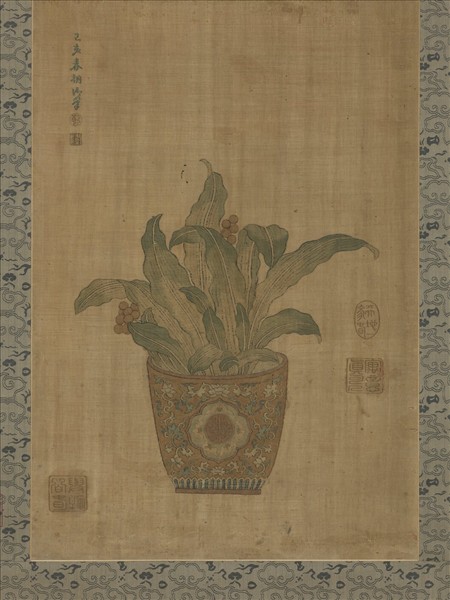 清乾隆緙絲春蔬圖掛屏（二）　軸