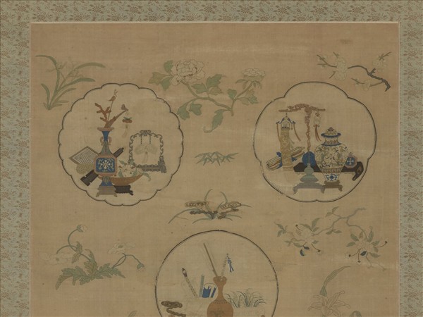 清乾隆緙絲博古書幌（二）　軸