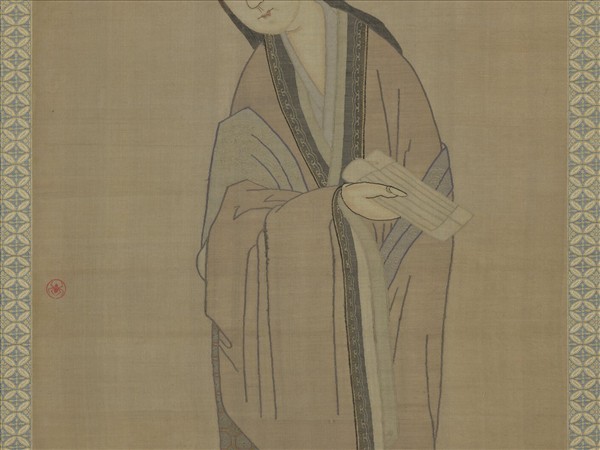 清仿舊緙絲美人　軸