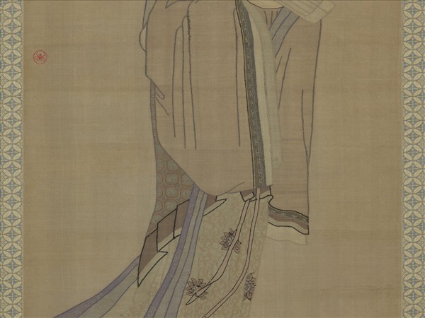 清仿舊緙絲美人　軸