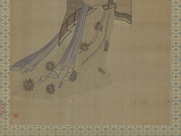 清仿舊緙絲美人　軸