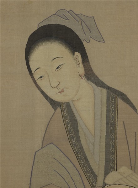 清仿舊緙絲美人　軸