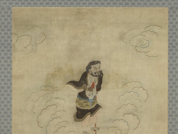 明顧繡八仙慶壽掛屏（五）李鐵柺　軸