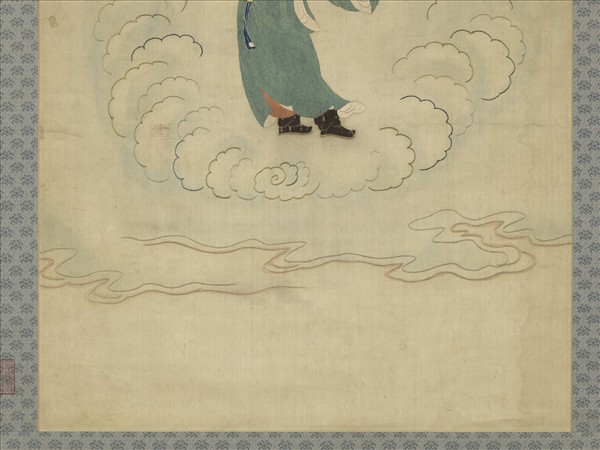 明顧繡八仙慶壽掛屏（八）曹國舅　軸