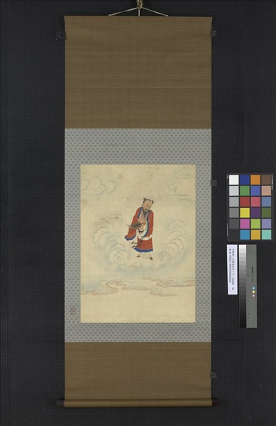明顧繡八仙慶壽掛屏（十）漢鍾離　軸