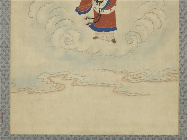 明顧繡八仙慶壽掛屏（十）漢鍾離　軸