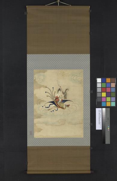 明顧繡八仙慶壽掛屏（十一）西池王母　軸