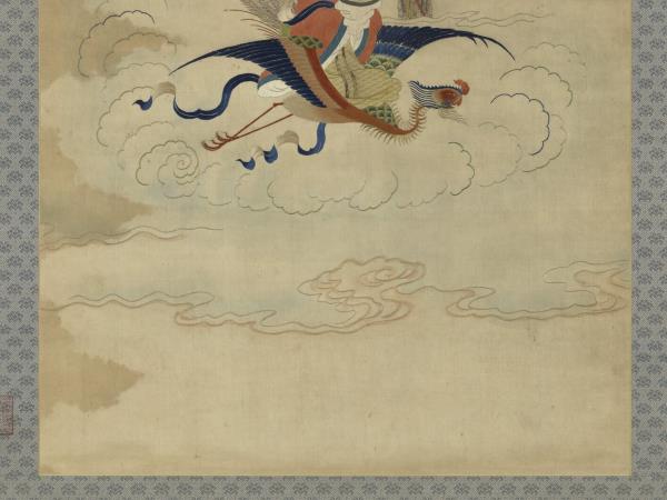 明顧繡八仙慶壽掛屏（十一）西池王母　軸