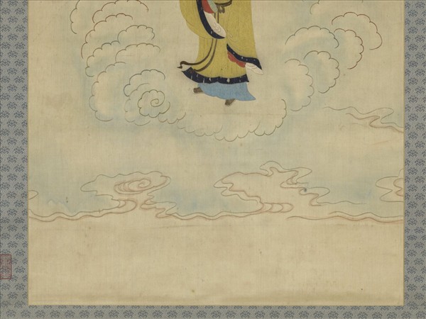 明顧繡八仙慶壽掛屏（十二）呂洞賓　軸