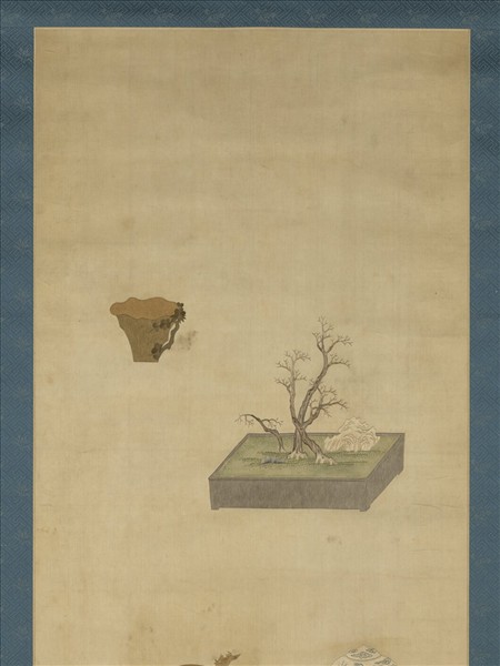 明粵繡博古圖屏（五）　軸