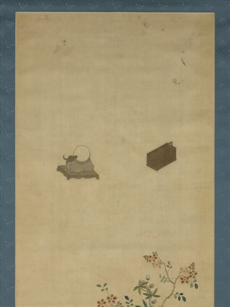 明粵繡博古圖屏（六）　軸