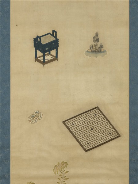 明粵繡博古圖屏（六）　軸