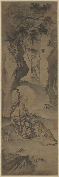 明戴進畫羅漢　軸