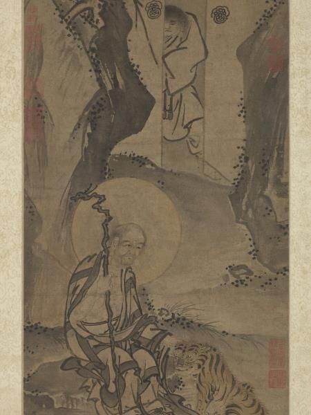 明戴進畫羅漢　軸