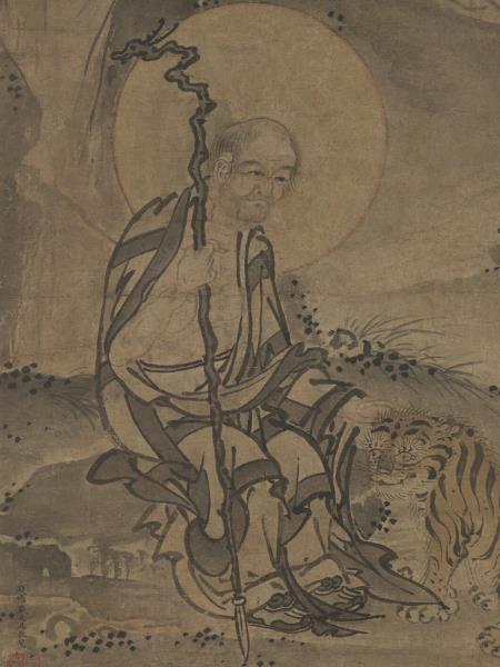 明戴進畫羅漢　軸