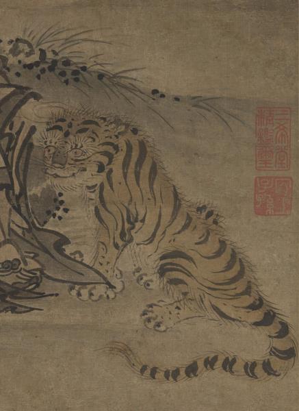 明戴進畫羅漢　軸