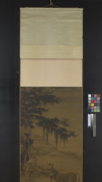 明戴進畫紈牛　軸