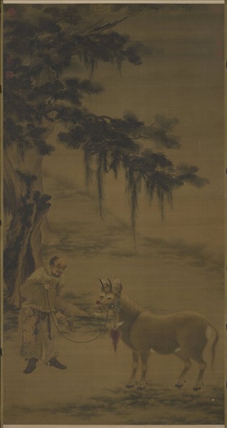 明戴進畫紈牛　軸