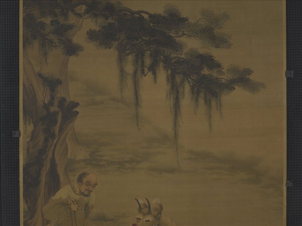 明戴進畫紈牛　軸