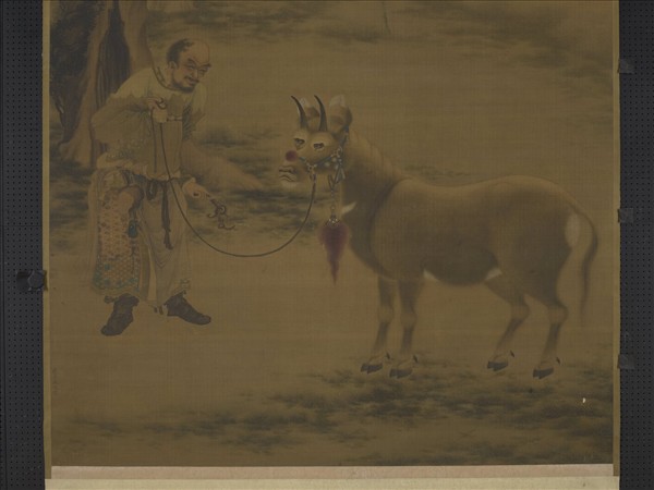 明戴進畫紈牛　軸