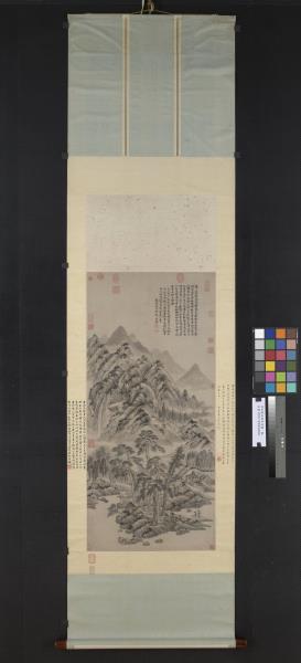 明杜瓊南湖草堂圖　軸