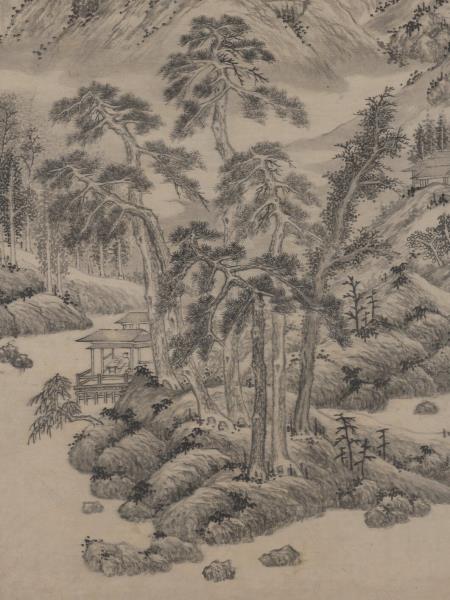 明杜瓊南湖草堂圖　軸